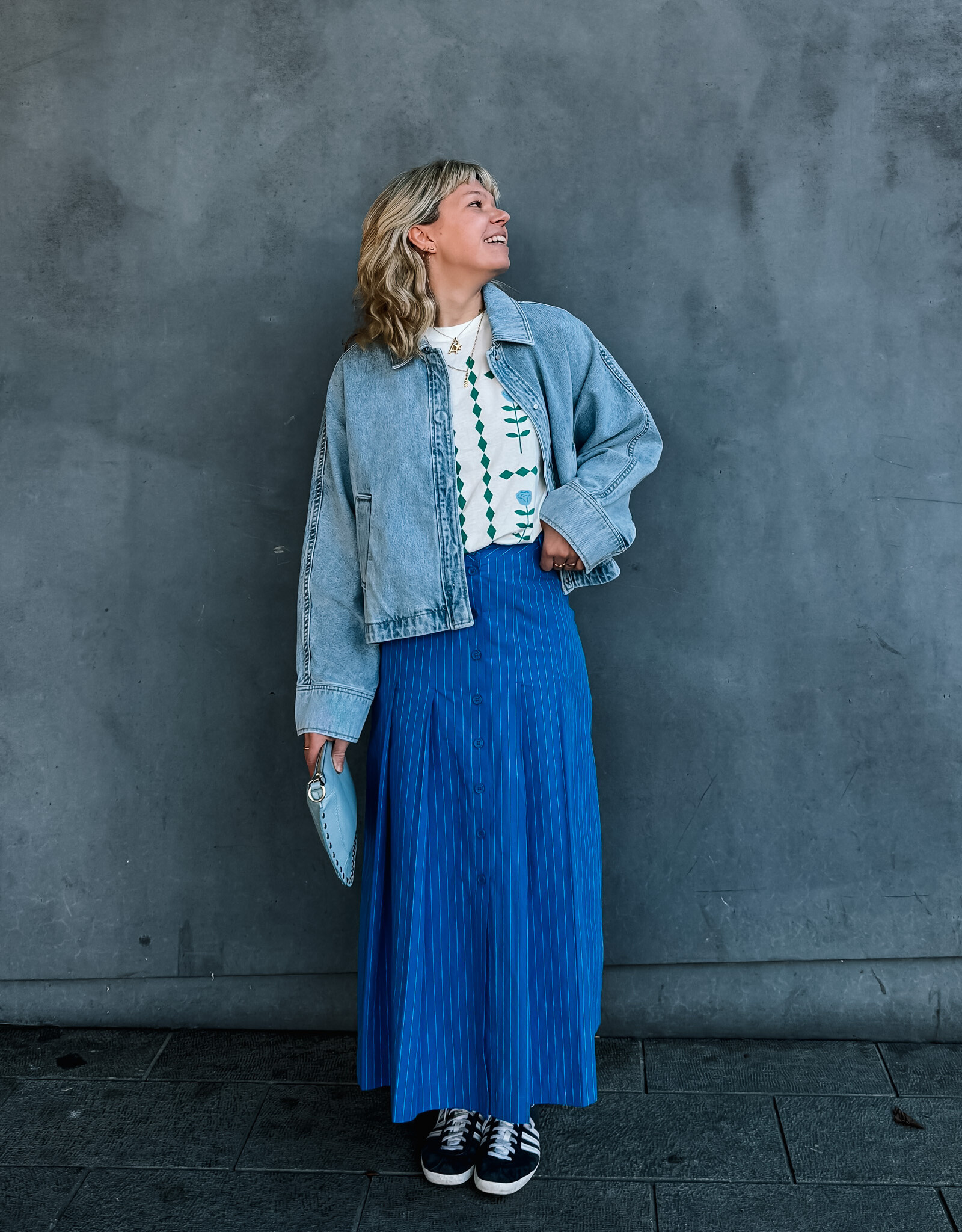 Catwalk Junkie Jacket Denim  'Batsleeve' - Blue - Catwalk Junkie