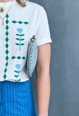 The Tiny Big Sister T-Shirt 'Flowers' - Off White - The Tiny Big Sister