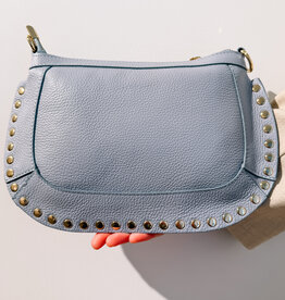 The Golden House - Giul Handtas Studs 'Eline' - Light Blue