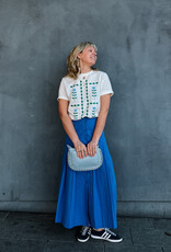 The Golden House - Giul Handtas Studs 'Eline' - Light Blue