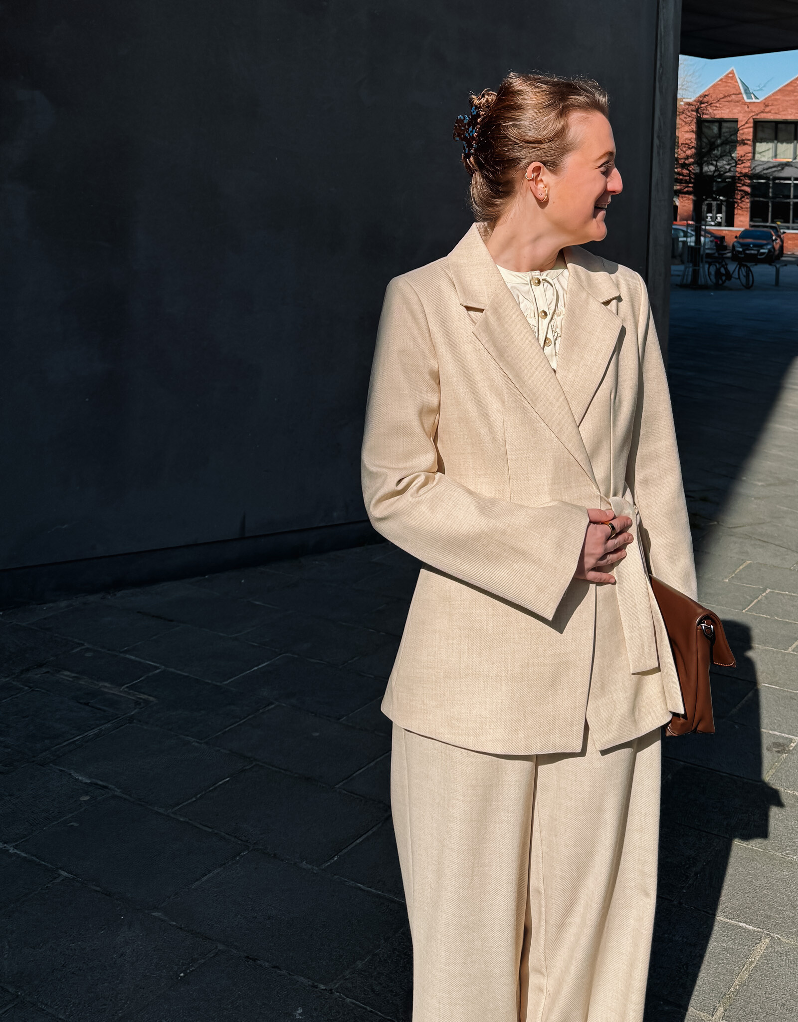 Blazer 'Carmia' - Beige Melange - Neo Noir