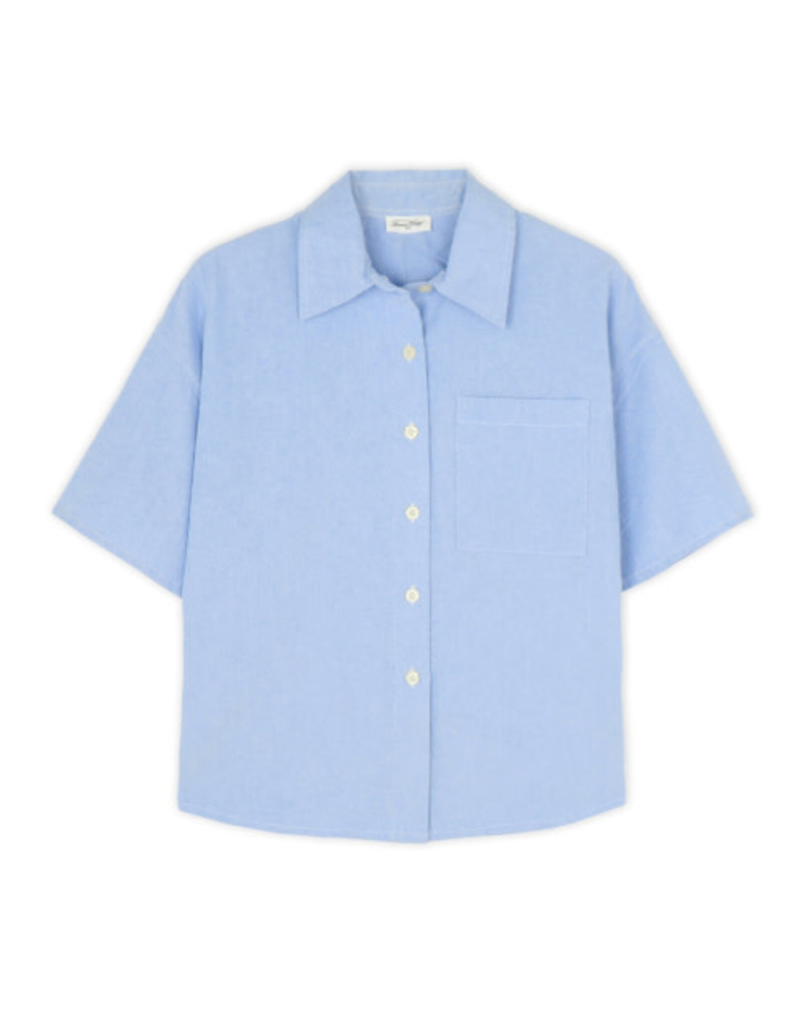 American Vintage Blouse 'Feoly' - Azurin - Feo06A -  American Vintage