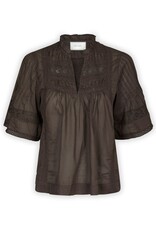 Blouse Voile 'Siama' - Dark Brown - Neo Noir