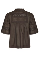 Blouse Voile 'Siama' - Dark Brown - Neo Noir