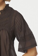 Blouse Voile 'Siama' - Dark Brown - Neo Noir