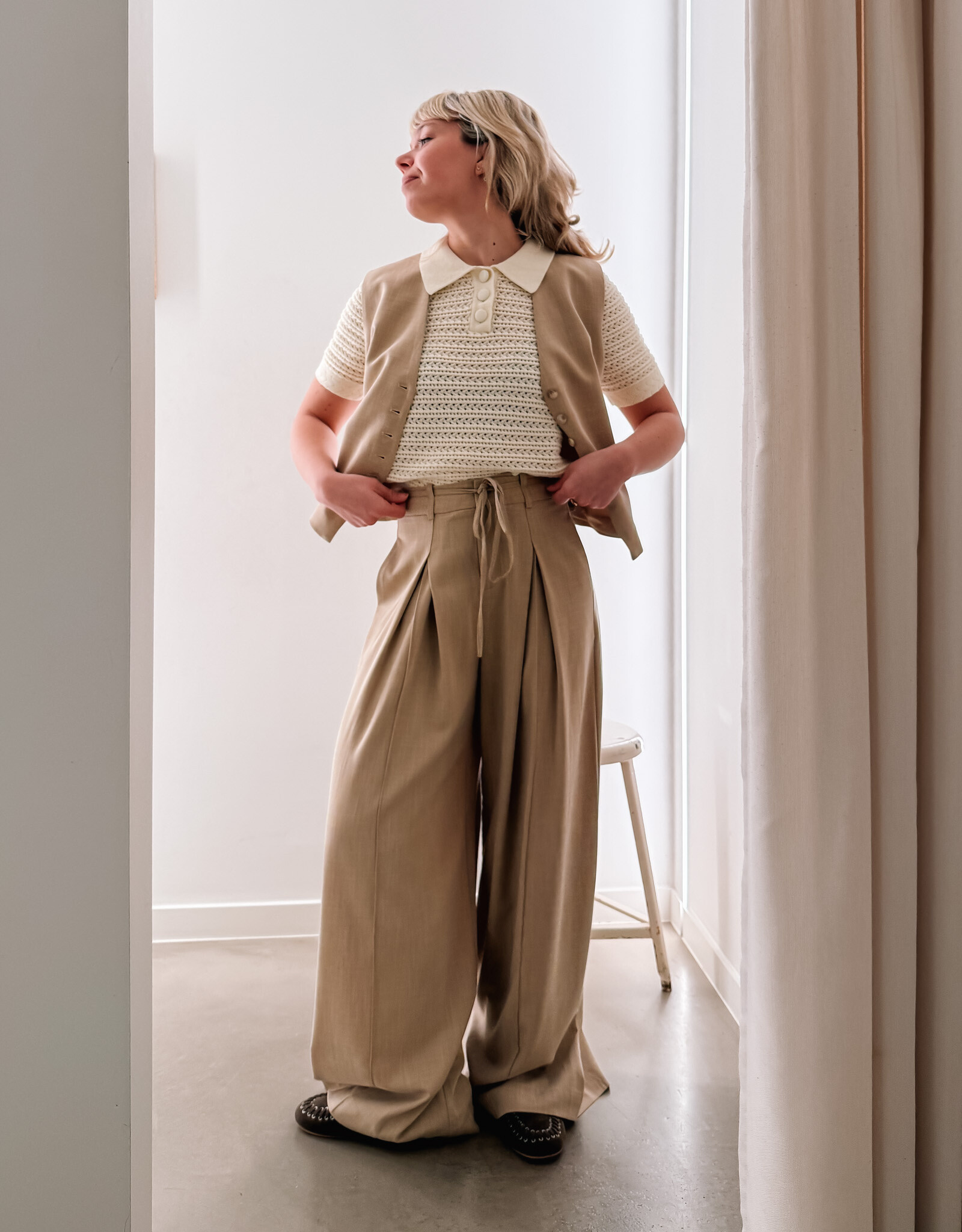 Suncoo Broek 'Jeff' - Beige - Suncoo