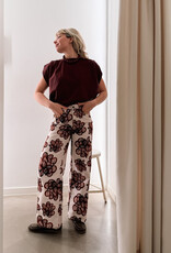 Harper&Yve Jeans 'Mayra' - Dessert Flower Ecru  - Harper&Yve