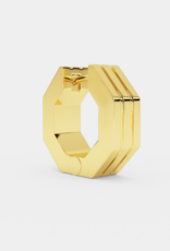 Billion Avenue Edge Small Stripe Earring - Gold - Billion Avenue