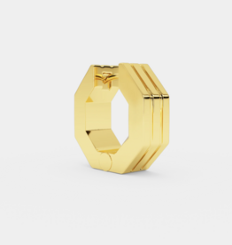 Billion Avenue Edge Small Stripe Earring - Gold - Billion Avenue