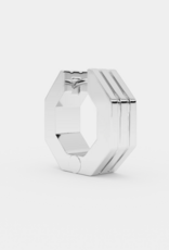 Billion Avenue Edge Small Stripe Earring - Silver - Billion Avenue