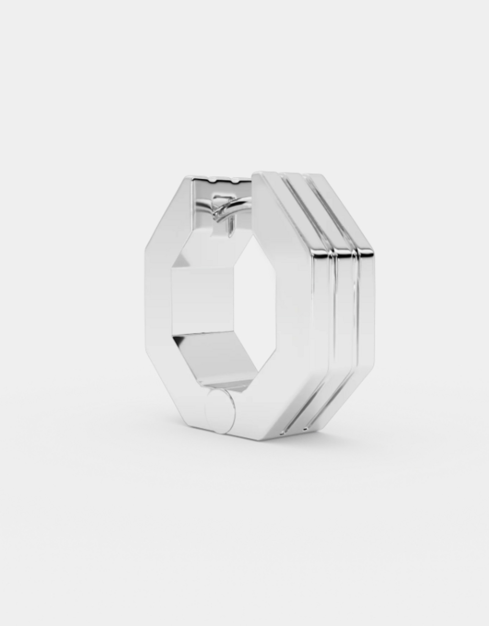 Billion Avenue Edge Small Stripe Earring - Silver - Billion Avenue