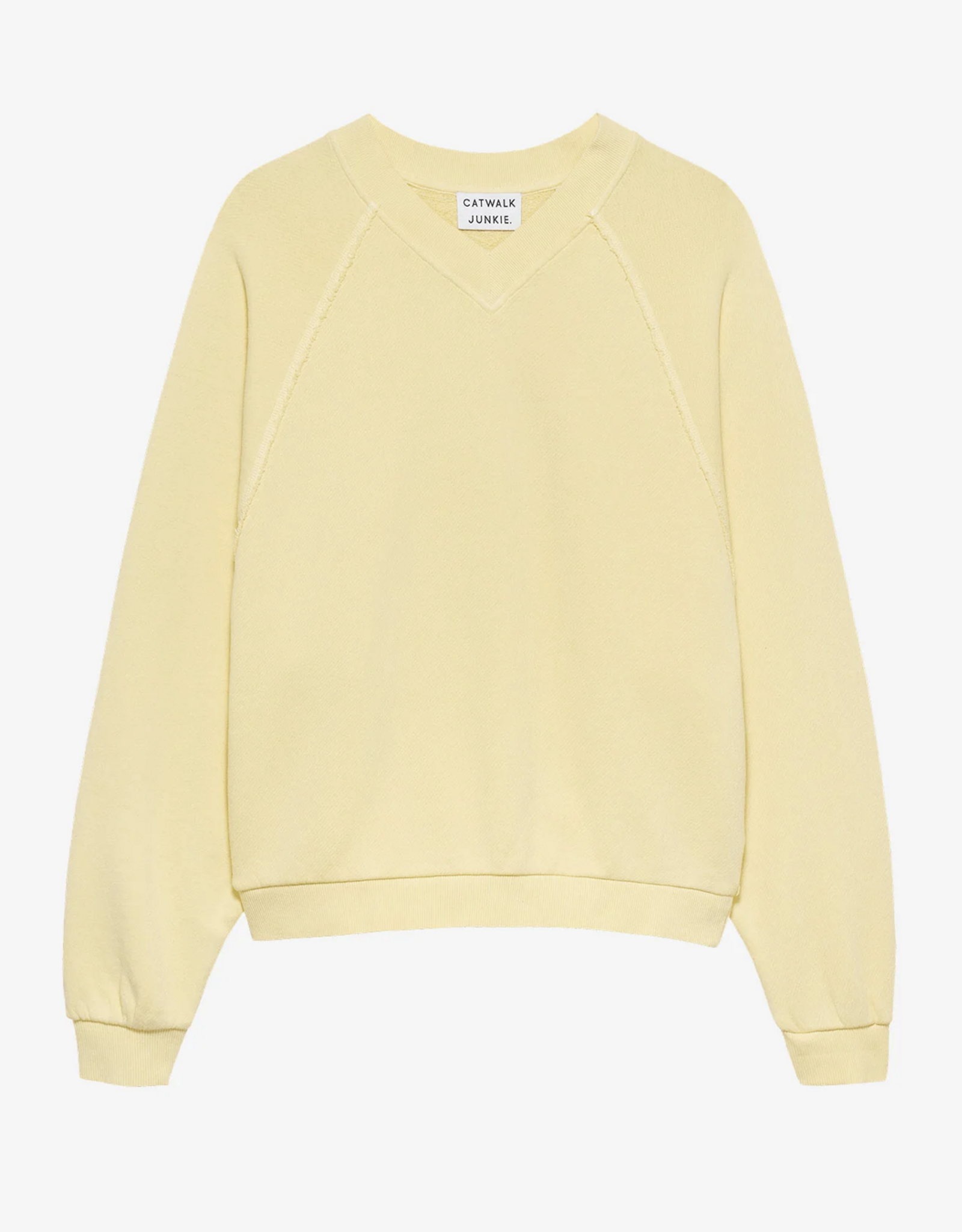 Catwalk Junkie Sweater 'V-Neck' - Mellow Yellow - Catwalk Junkie