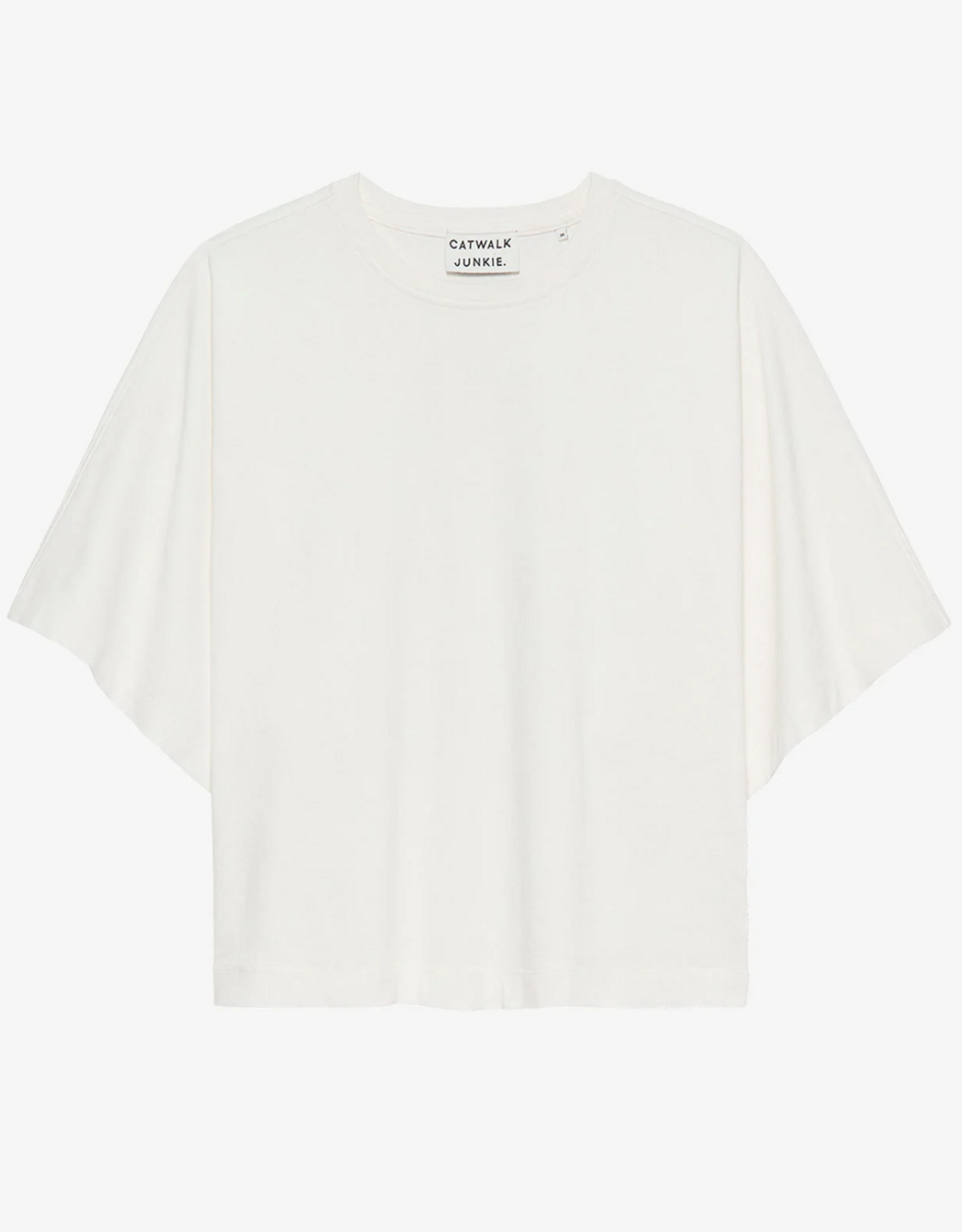 Catwalk Junkie T-Shirt 'Batsleeve' - Off White - Catwalk Junkie