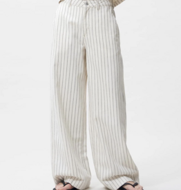 Catwalk Junkie Jeans Wide Leg 'Striped' - Ecru - Catwalk Junkie