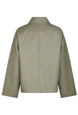 Jacket Faux Leather 'Titan' - Soft Green  - Neo Noir