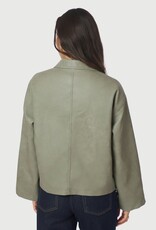 Jacket Faux Leather 'Titan' - Soft Green  - Neo Noir
