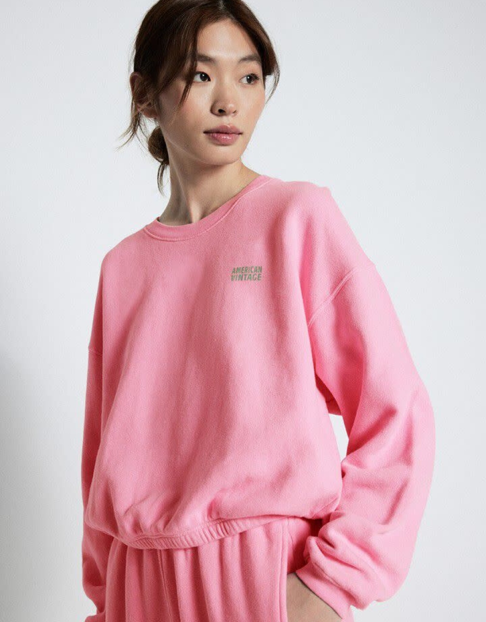 American Vintage Sweater 'Izubird' - Rose Vintage - Izu03A - American Vintage