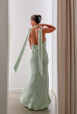 Jurk  'Fiona' - Light  Green - Neo Noir