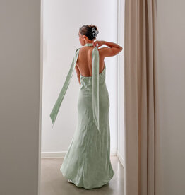 Jurk  'Fiona' - Light  Green - Neo Noir