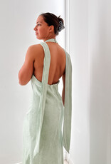 Jurk  'Fiona' - Light  Green - Neo Noir