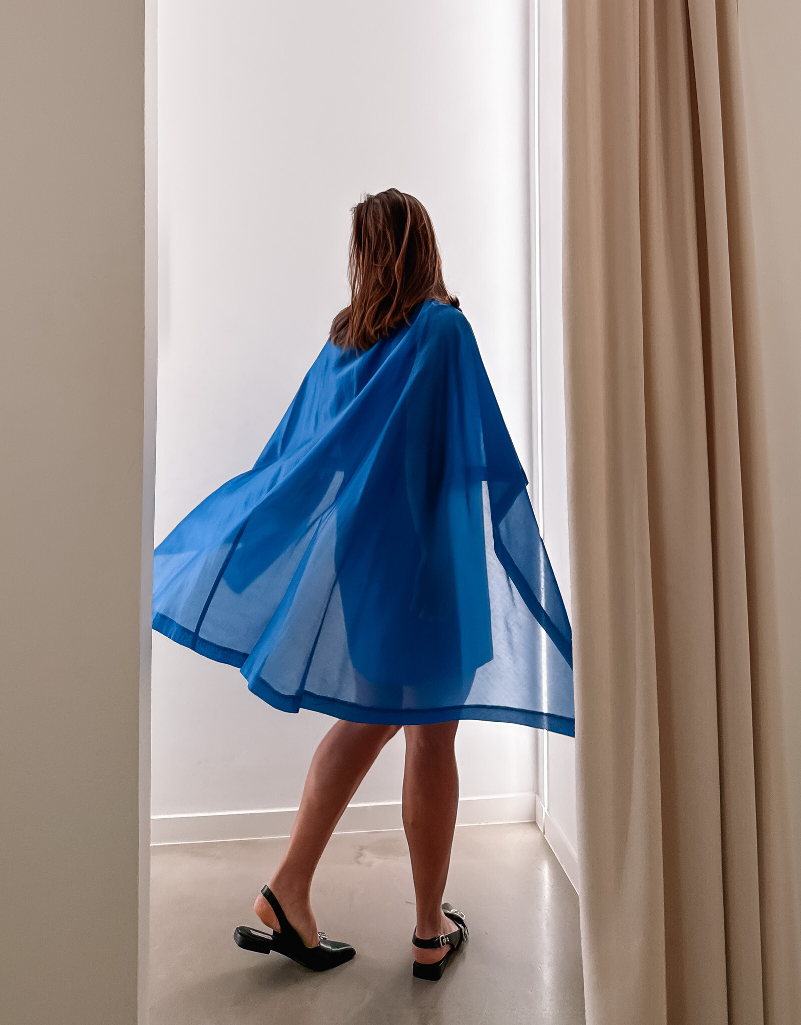 Bô-Dôme Jurk 'Karen' - Intense Blue  - Bô-Dôme