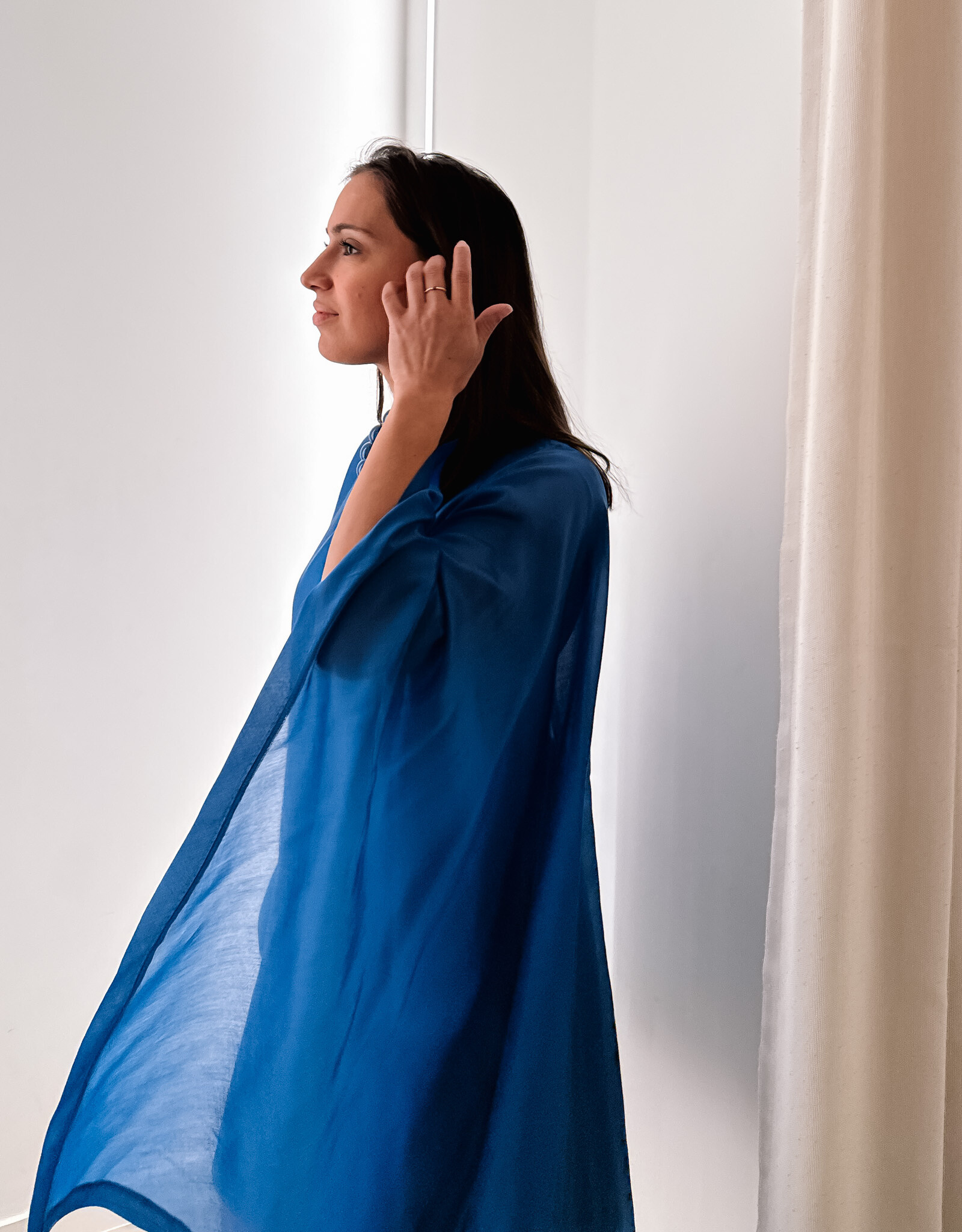 Bô-Dôme Jurk 'Karen' - Intense Blue  - Bô-Dôme