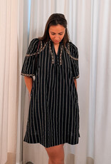 Orfeo - LMK Jurk Brodee 'Rita' - Noir - Orfeo