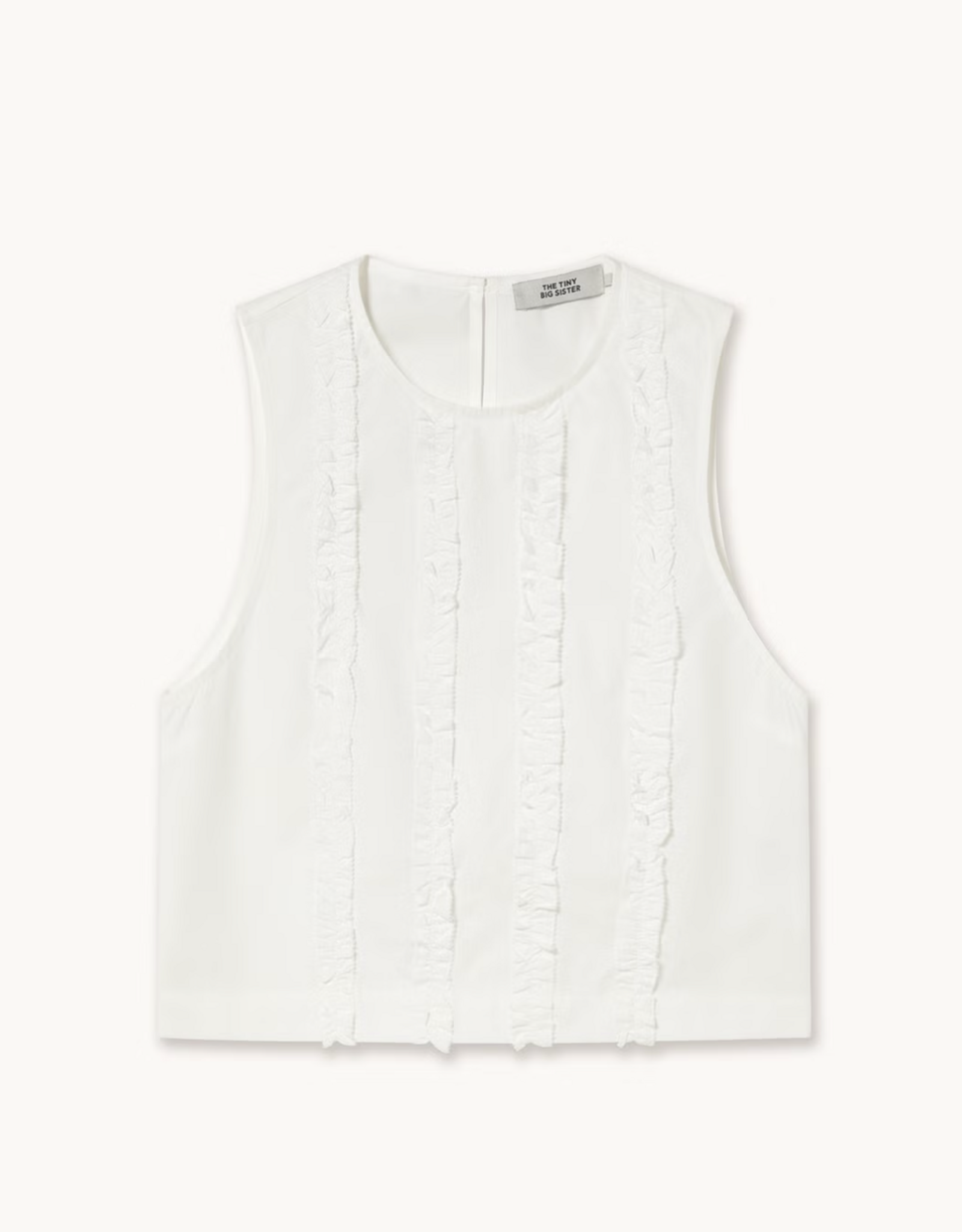 The Tiny Big Sister Top 'Frills' - Off-White - The Tiny Big Sister