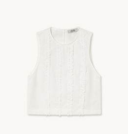 The Tiny Big Sister Top 'Frills' - Off-White - The Tiny Big Sister