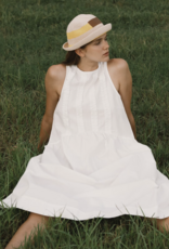 The Tiny Big Sister Jurk Frills 'Low Back' - White - The Tiny Big Sister