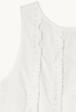 The Tiny Big Sister Jurk Frills 'Low Back' - White - The Tiny Big Sister