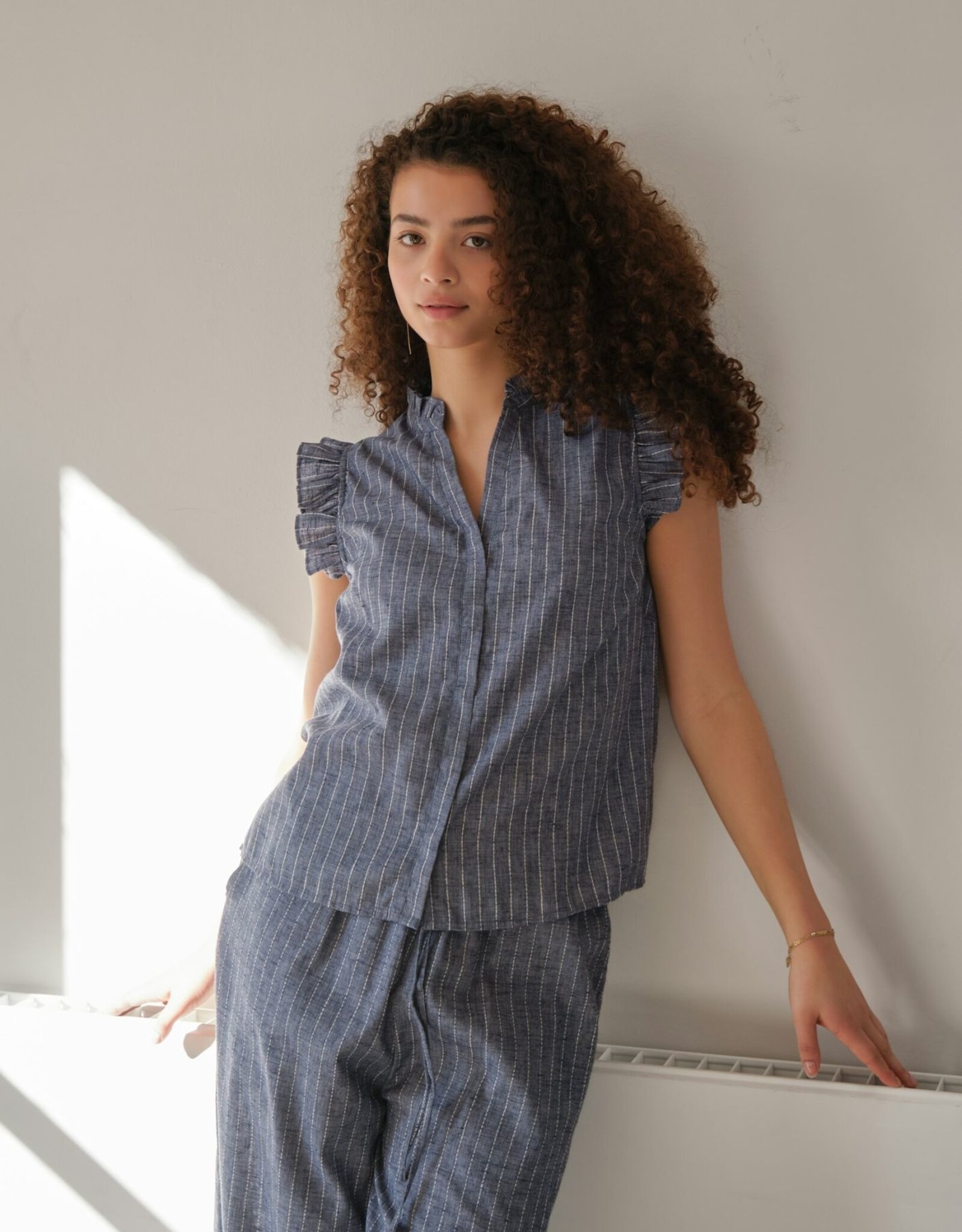 Top Stripe 'Siona' - Blue - Neo Noir