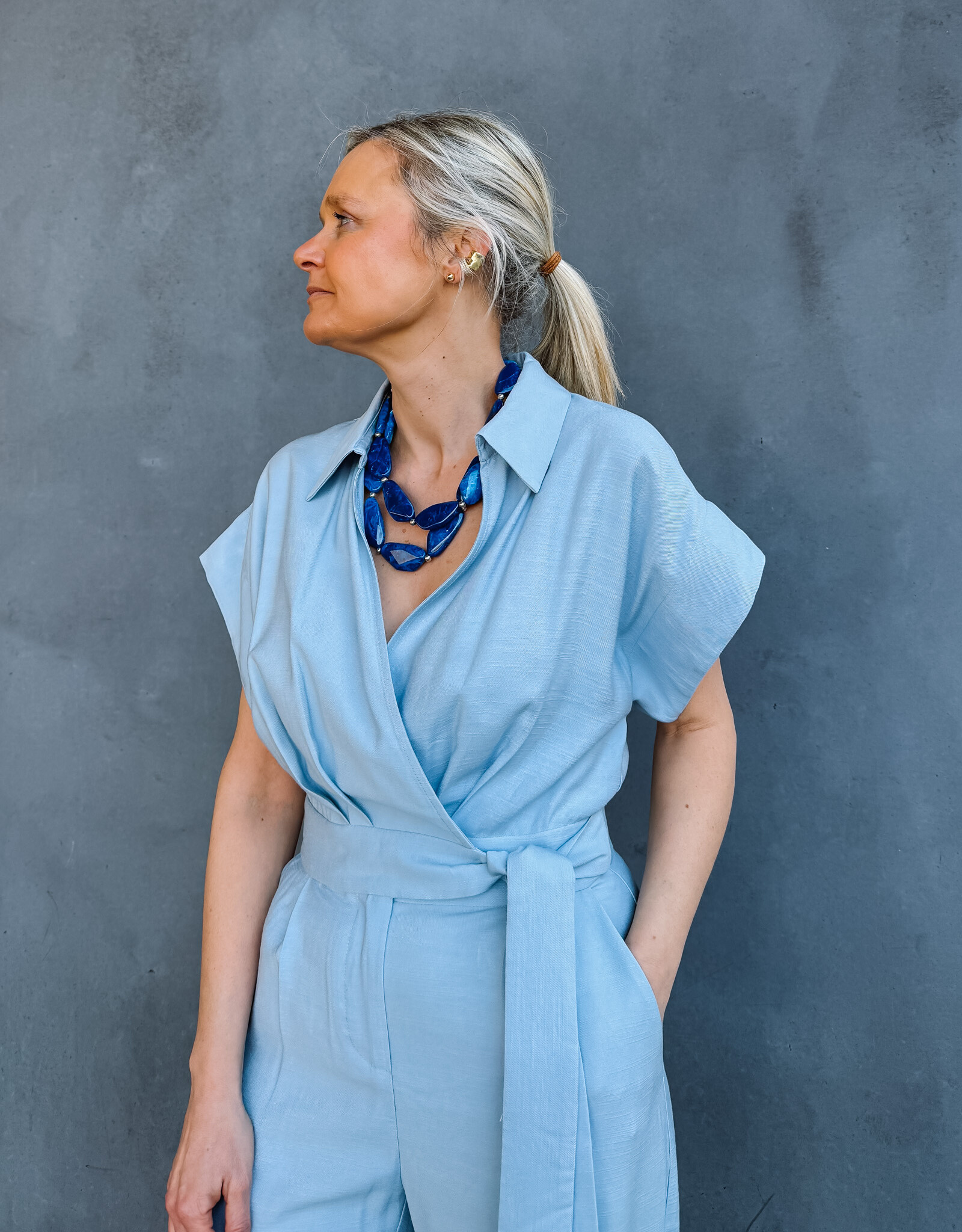 Suncoo Jumpsuit 'Tessa' - Bleu Ciel - Suncoo