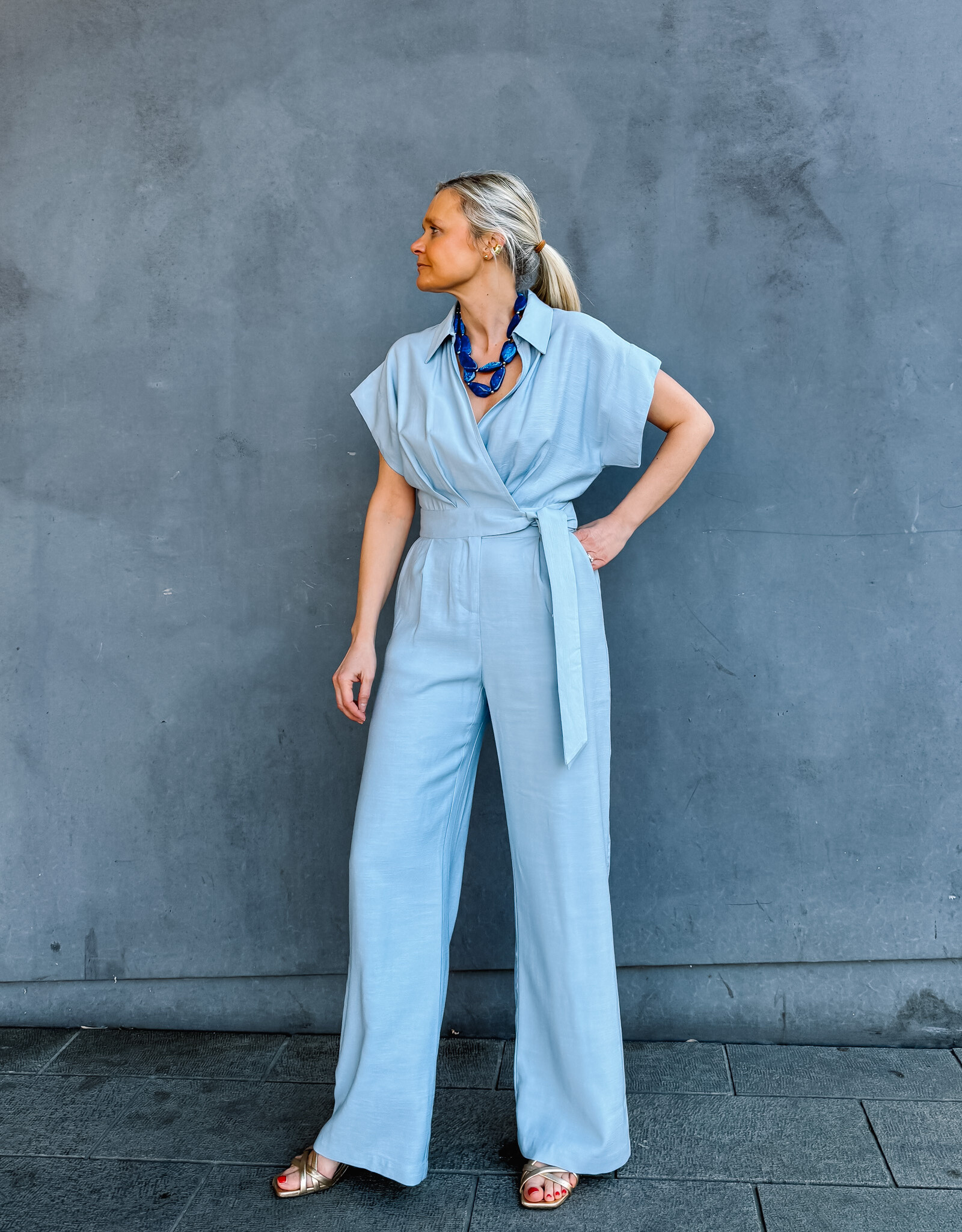 Suncoo Jumpsuit 'Tessa' - Bleu Ciel - Suncoo
