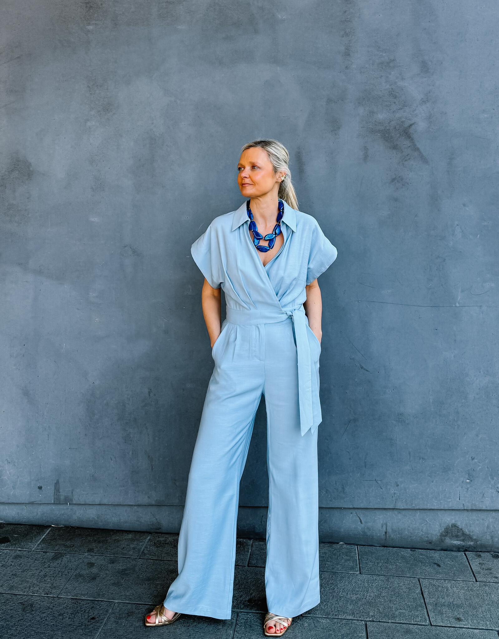 Suncoo Jumpsuit 'Tessa' - Bleu Ciel - Suncoo
