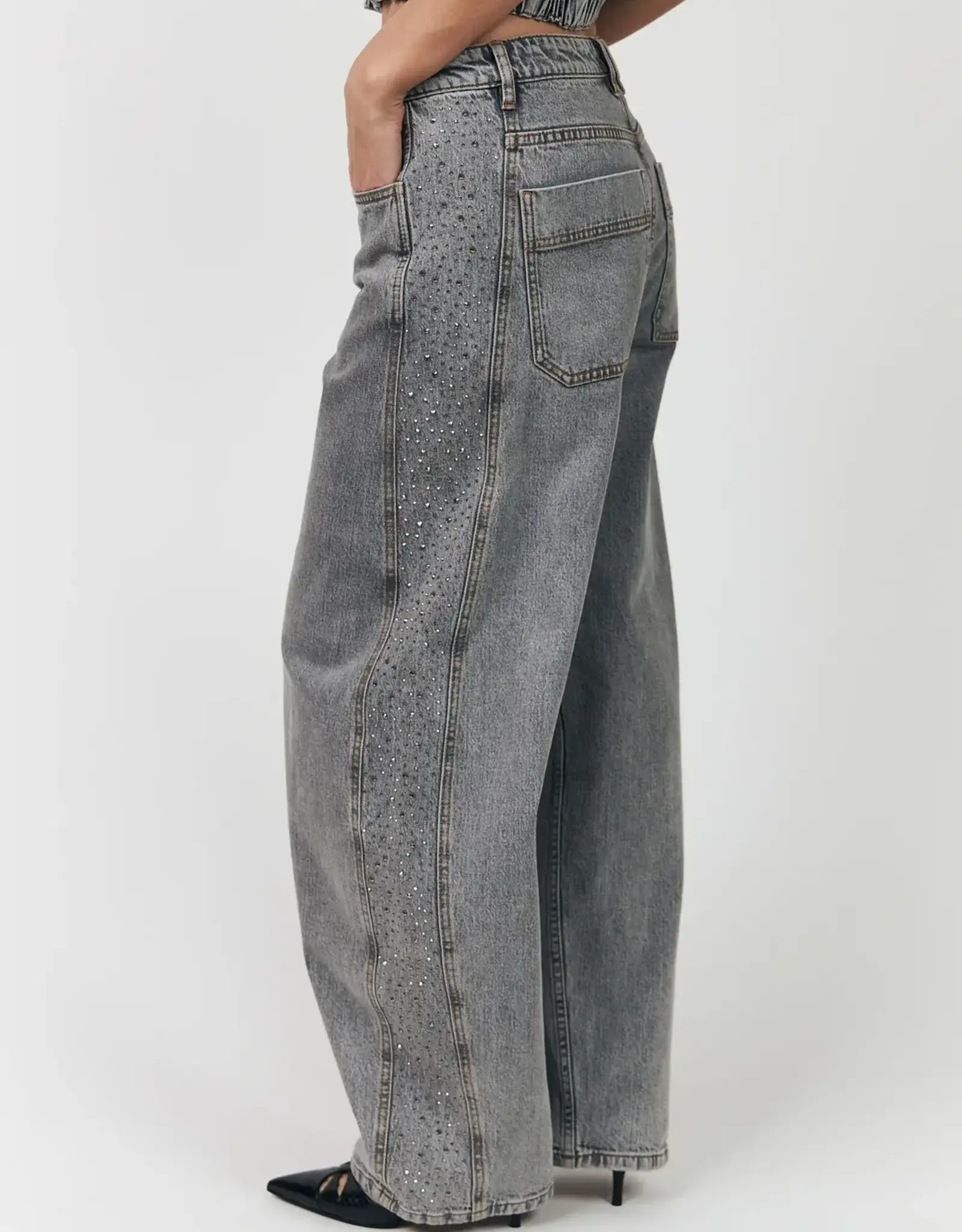 Lollys Laundry Jeans 'Ava' - Light Grey - Lollys Laundry