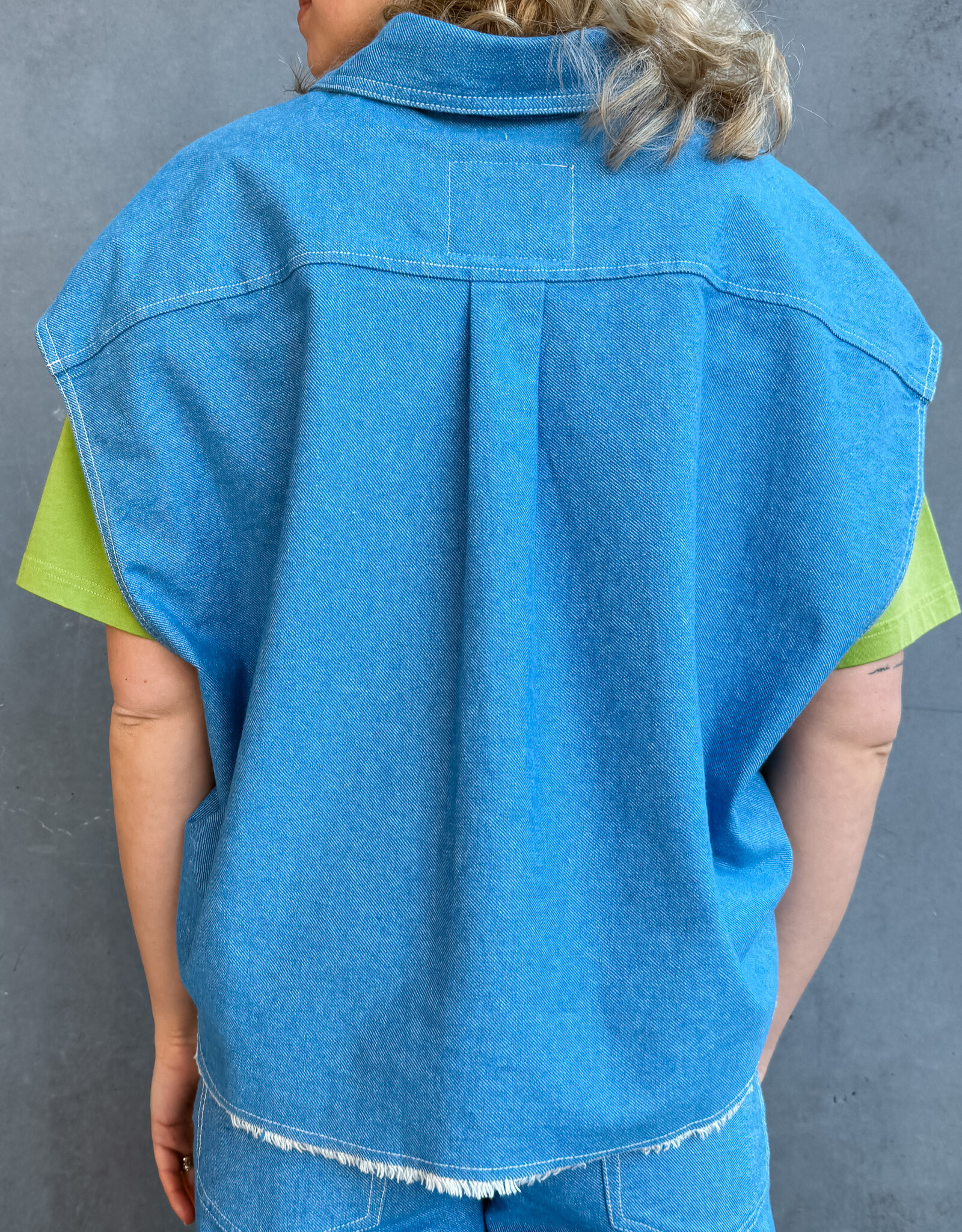 American Vintage Waistcoat 'Pusway' - Cascade - Pus06A - American Vintage