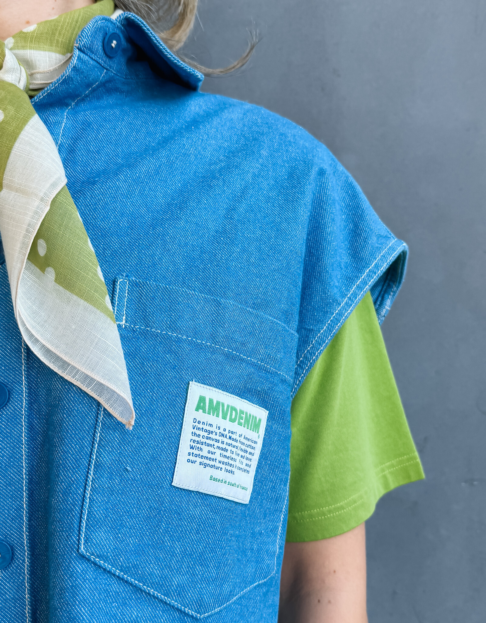 American Vintage Waistcoat 'Pusway' - Cascade - Pus06A - American Vintage