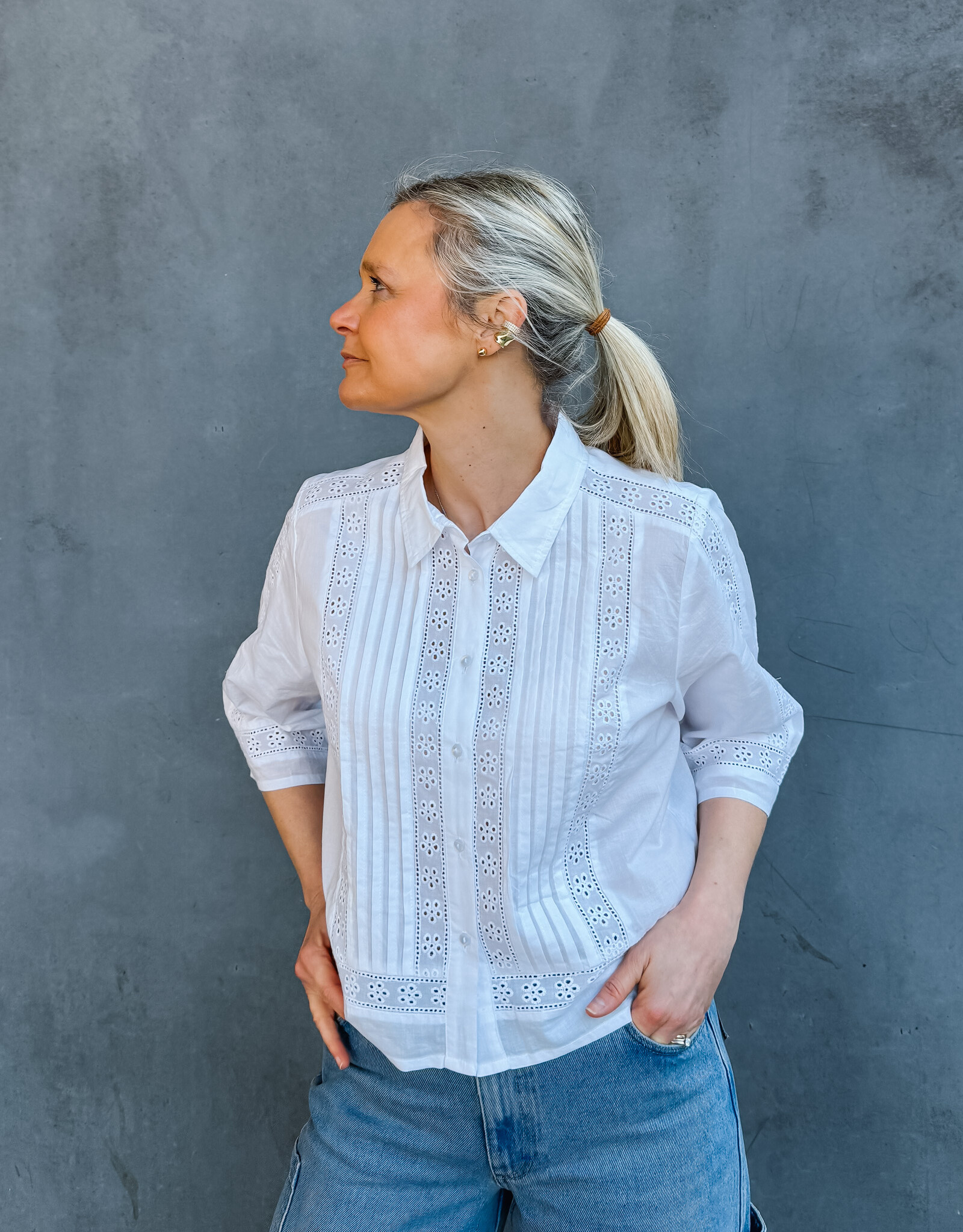 Lollys Laundry Blouse 'Amoral' - Creme - Lollys Laundry