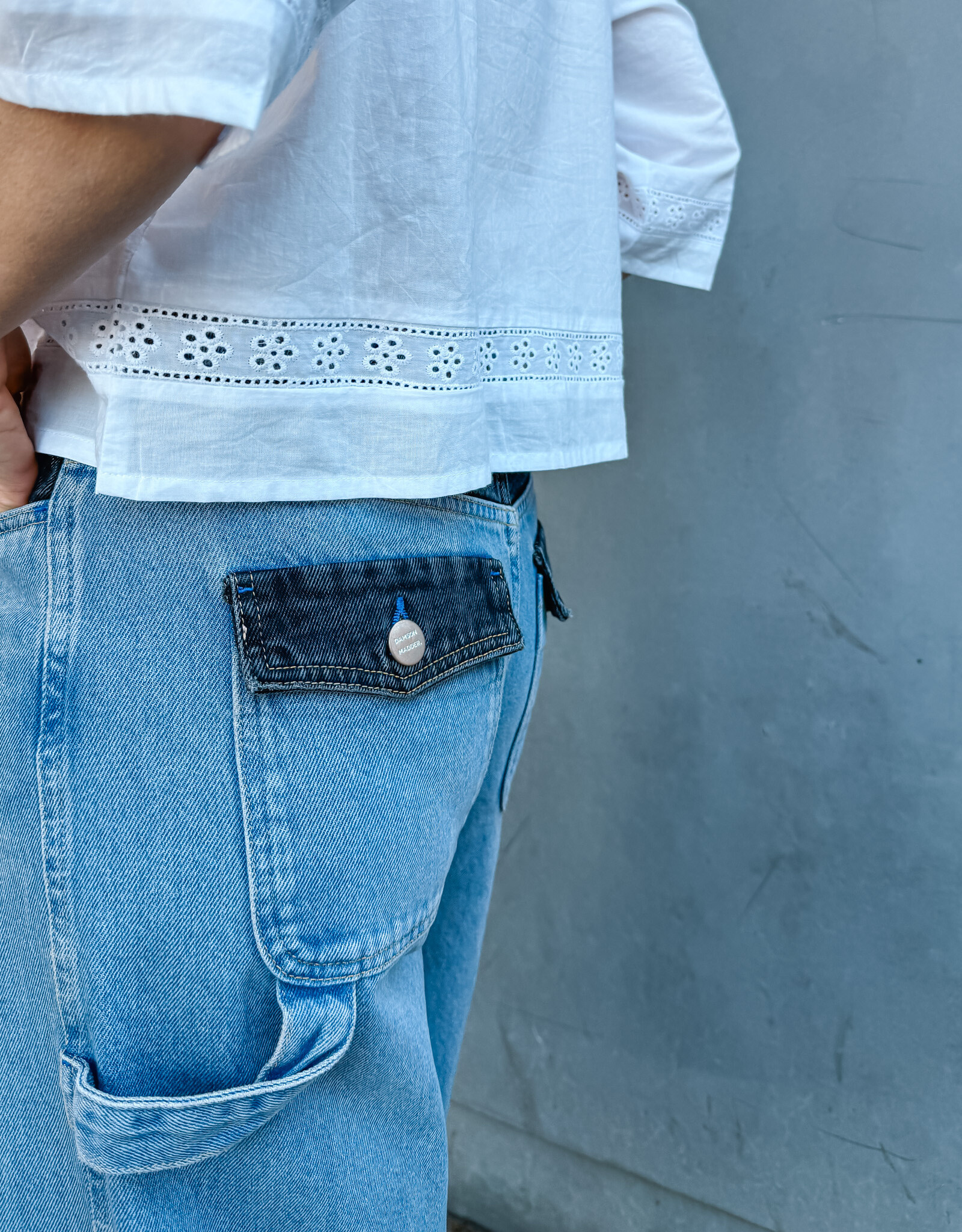 Damson Madder Jeans 'Drew' - Blue  - Damson Madder