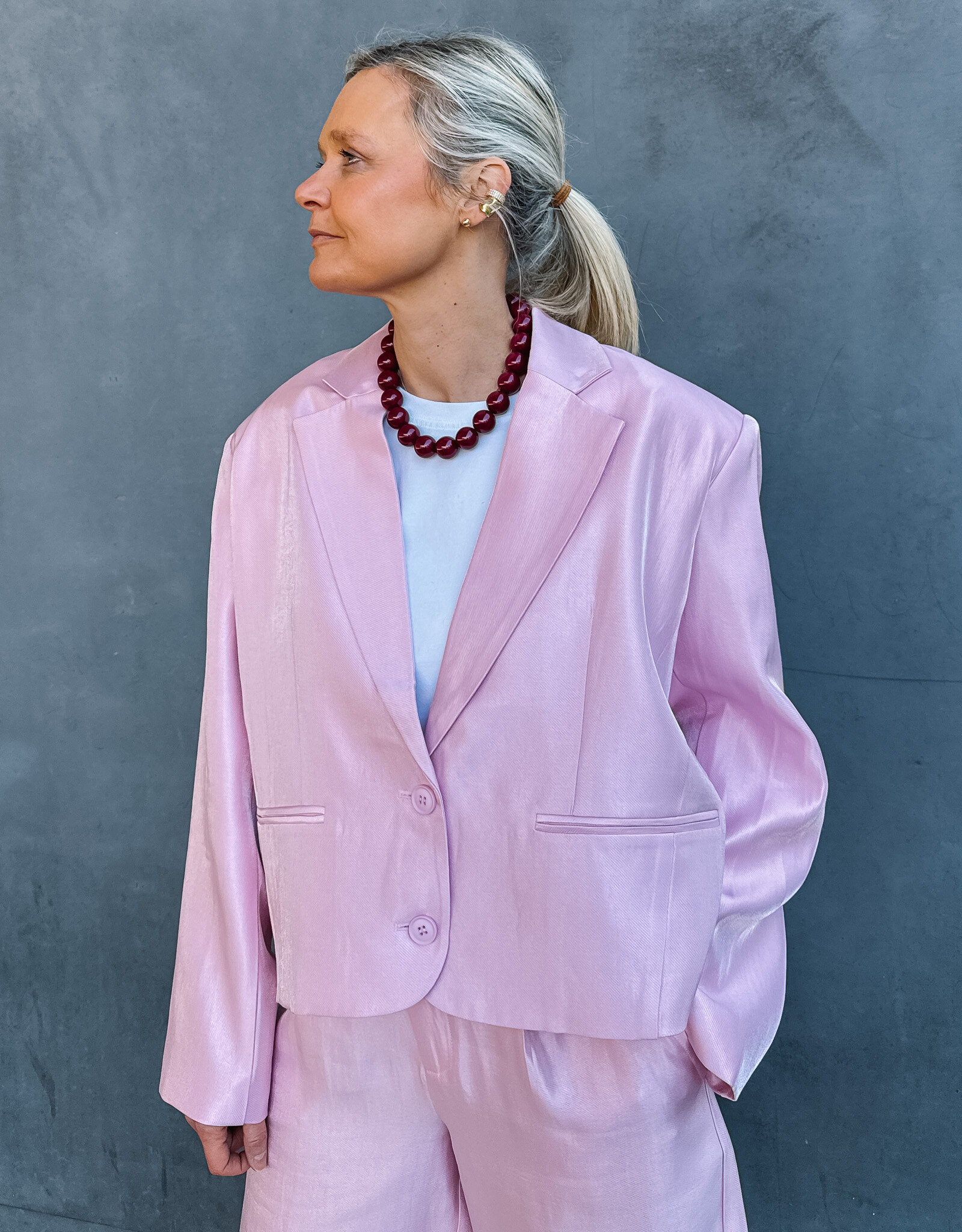 Refined Department Blazer 'Jackie' - Soft Pink - Refined Department