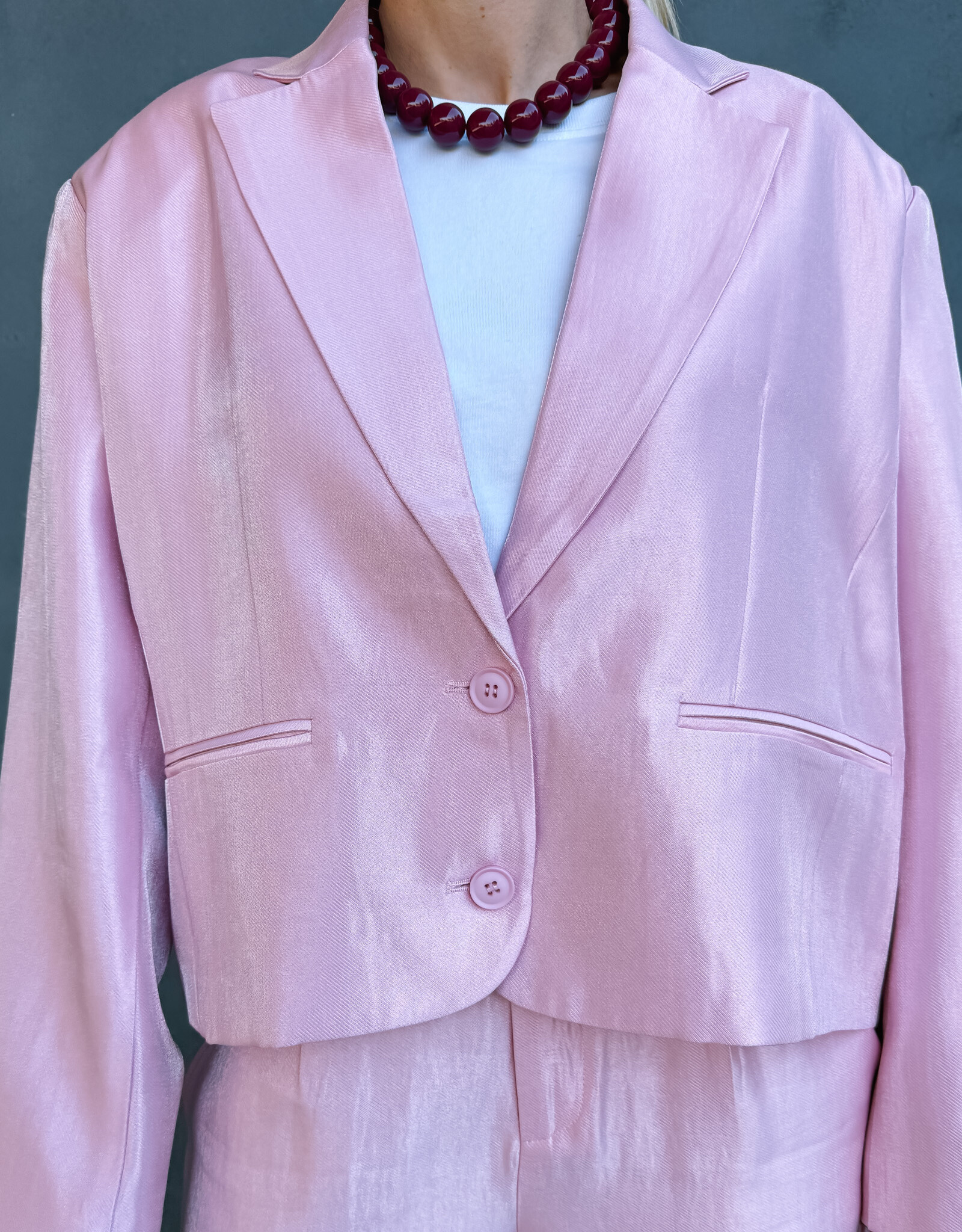 Refined Department Blazer 'Jackie' - Soft Pink - Refined Department