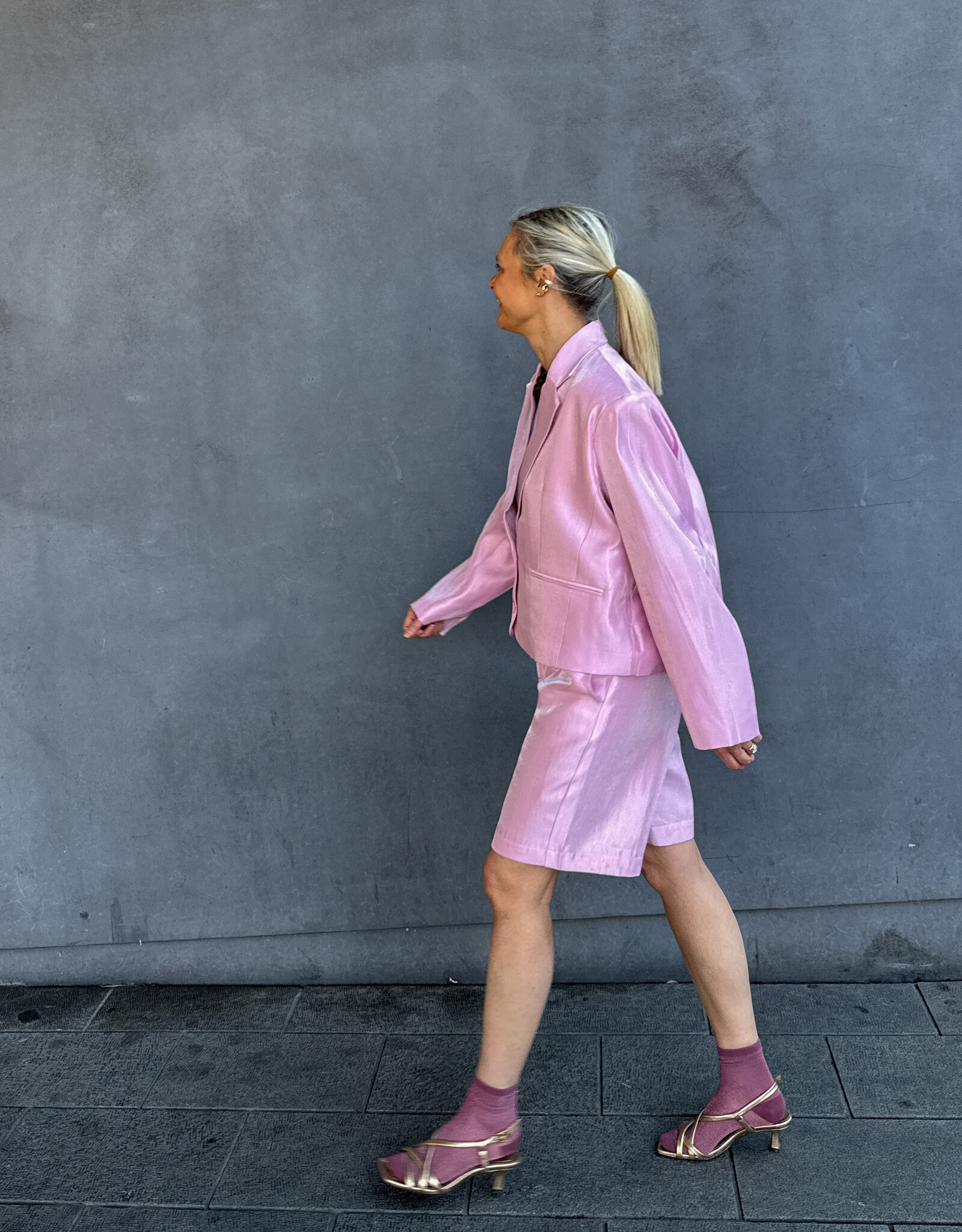 Refined Department Bermuda 'Puma' - Soft Pink - Refined Department