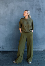 Another Label Blouse 'Rlia' - Martini Olive - Another-Label