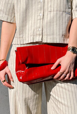 HVISK Handtas 'Arlene Stroke Structure'  - Scarlet Red - Hvisk