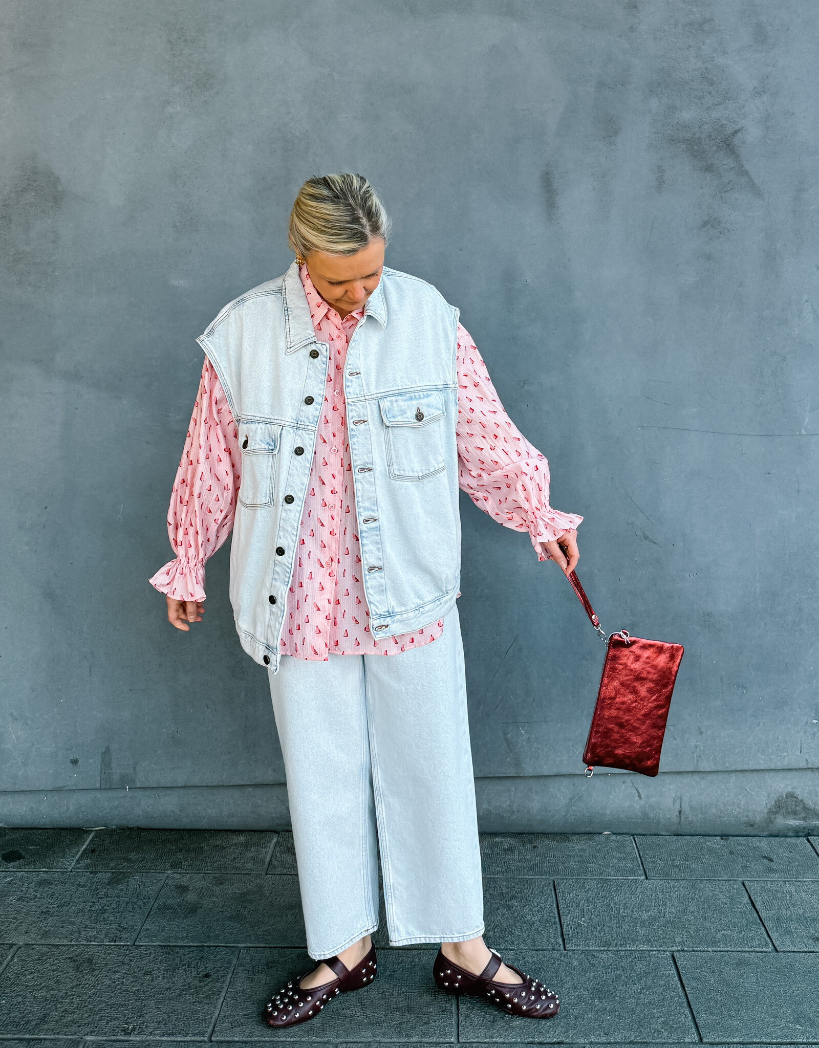 American Vintage Jeansvest 'Joybird' - Winter Bleached - Joy16L - American Vintage