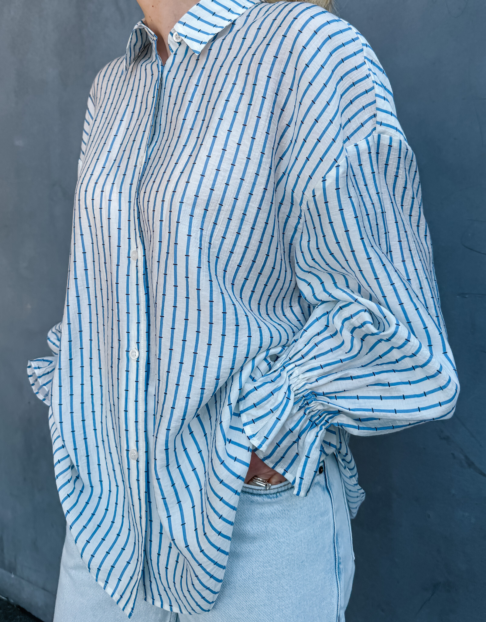 American Vintage Blouse 'Zivow' - Marina - Ziv06C - American Vintage