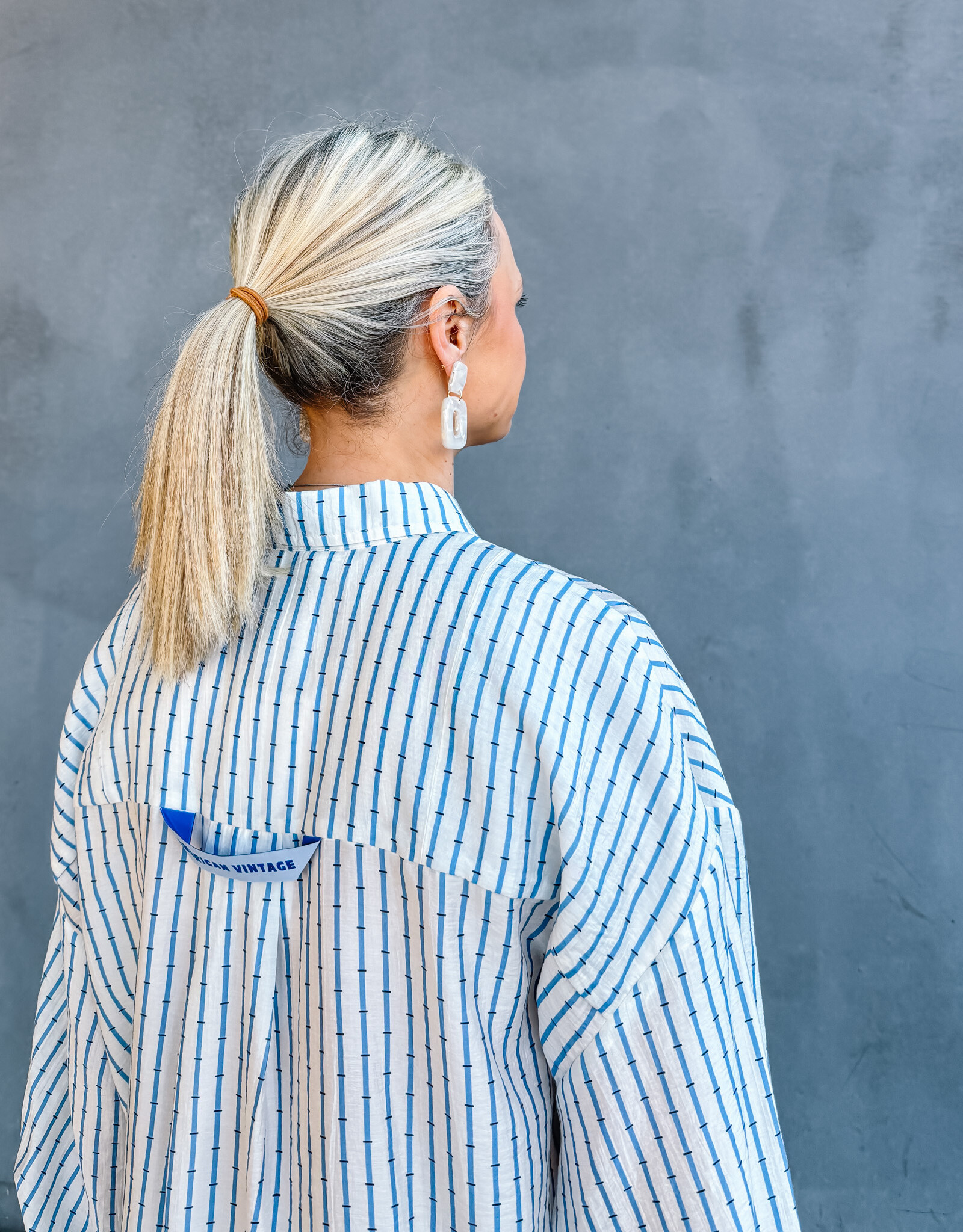 American Vintage Blouse 'Zivow' - Marina - Ziv06C - American Vintage