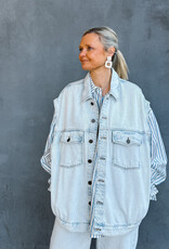 American Vintage Jeansvest 'Joybird' - Winter Bleached - Joy16L - American Vintage