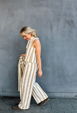 The Golden House Feel Top Stripe 'Bobbie' - Beige/White